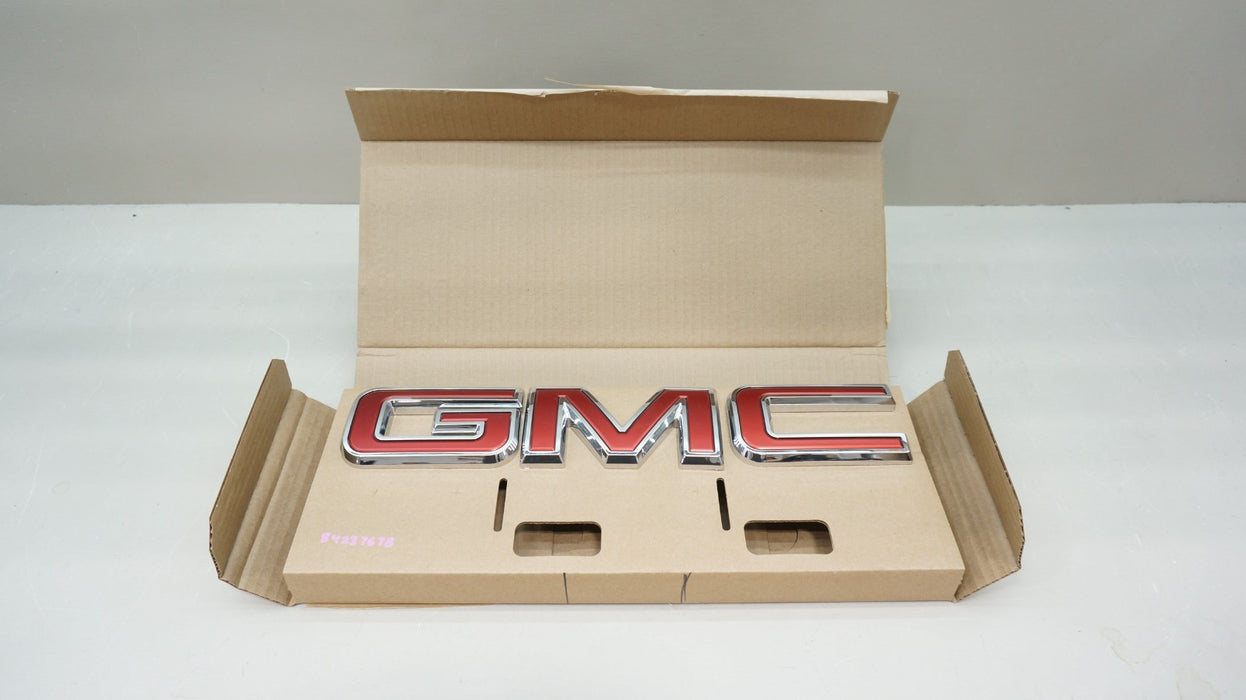 2021-2024 GMC YUKON FRONT GMC GRILLE RED EMBLEM LETTERS SET OEM 84237678