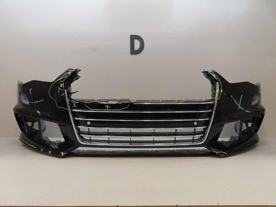 2016 2017 2018 AUDI A6 FRONT BUMPER COVER OEM 4G0807437