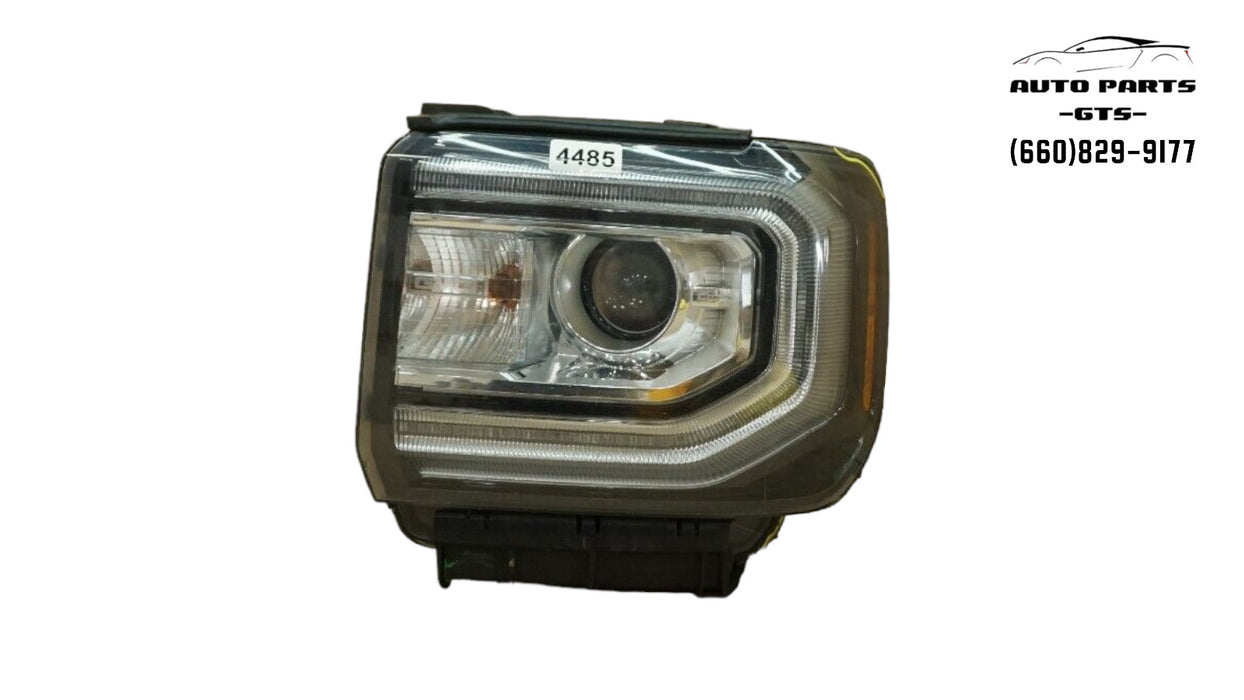2016-2018 GMC SIERRA 1500 FRONT LEFT DRIVER SIDE HEADLIGHT HALOGEN OEM 84046790