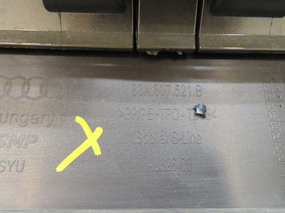 2019 2020 2021 2022 AUDI Q3 REAR BUMPER COVER OEM 83A.807.511