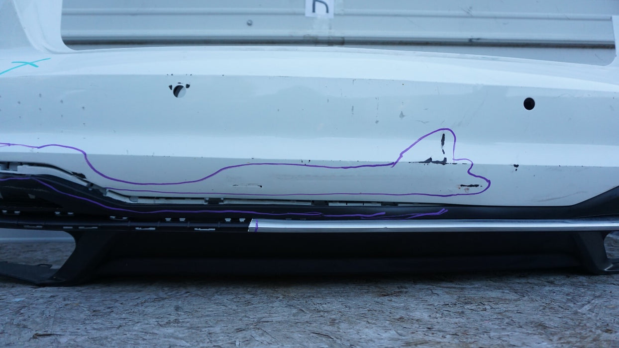 2020-2021 AUDI A4 B9 S LINE REAR BUMPER COVER PANEL PLASTIC 8W5807511M OEM 20 21
