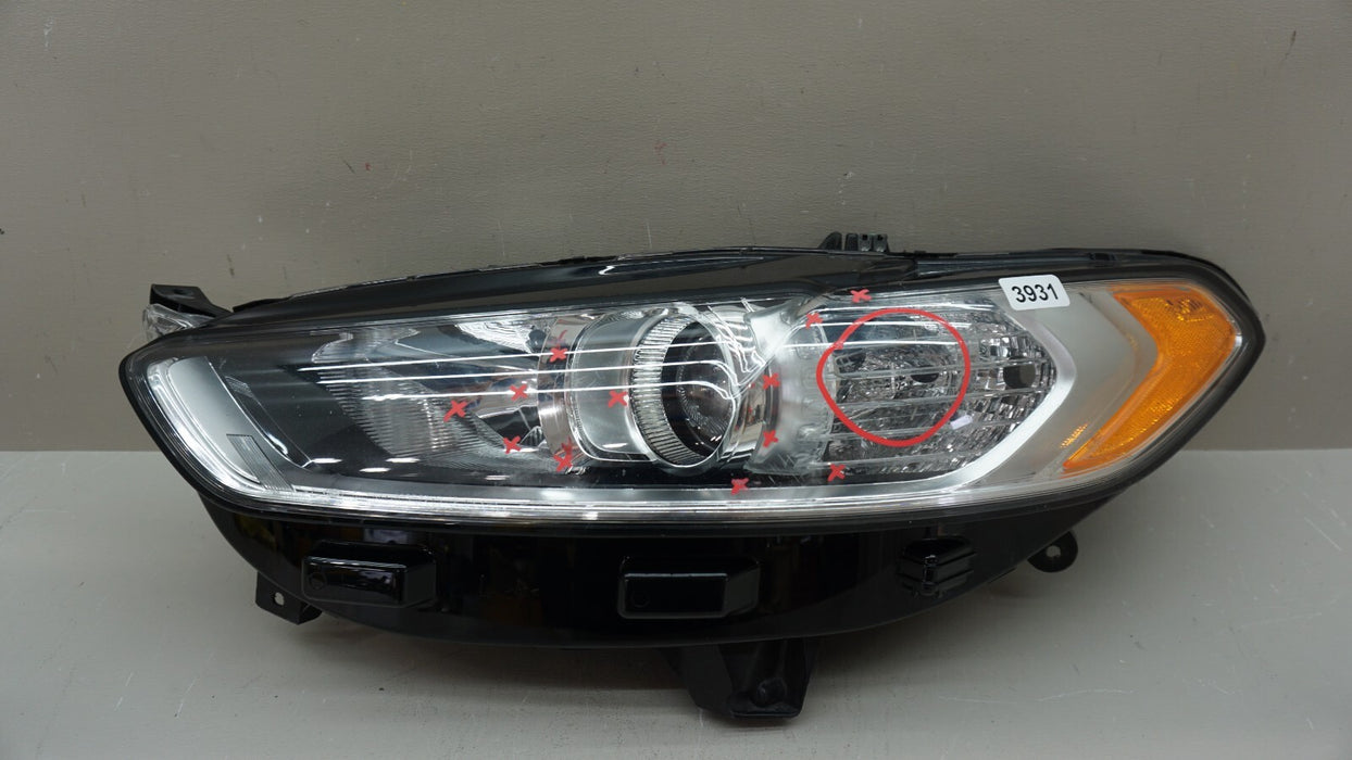 2013-2016 FORD FUSION FRONT LH LEFT DRIVER SIDE HALOGEN HEADLIGHT OEM