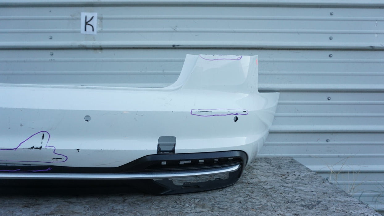 2020-2021 AUDI A4 B9 S LINE REAR BUMPER COVER PANEL PLASTIC 8W5807511M OEM 20 21