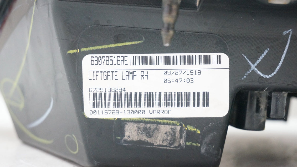 2011-2020 DODGE JOURNEY REAR RIGHT PASSENGER SIDE INNER TAIL LIGHT OEM