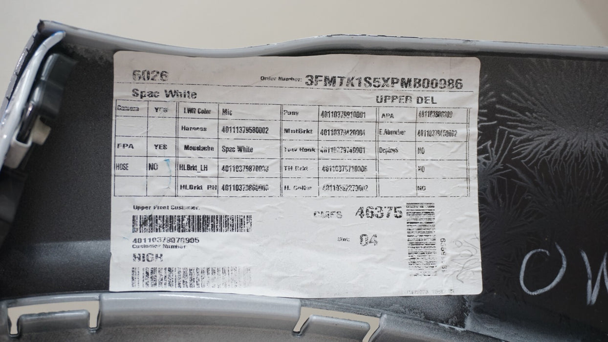 2021-2023 FORD MUSTAND MACH-E FRONT BUMPER COVER PANEL OEM