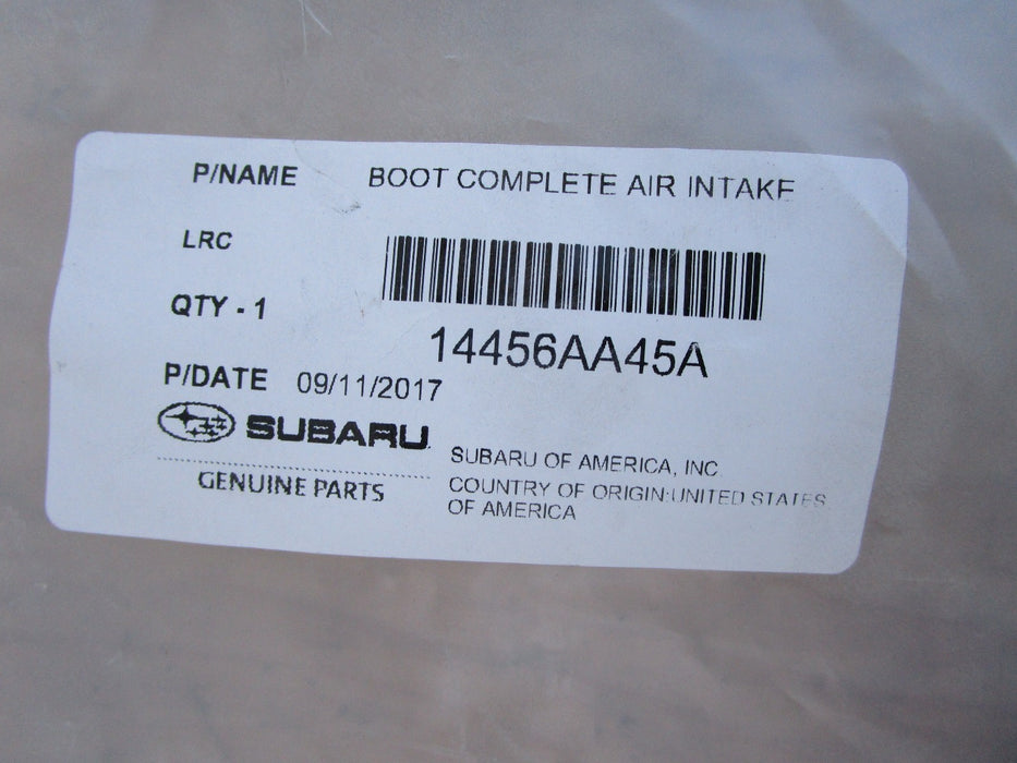 15 16 SUBARU LEGACY OUTBACK AIR INTAKE TUBE DUCT OEM