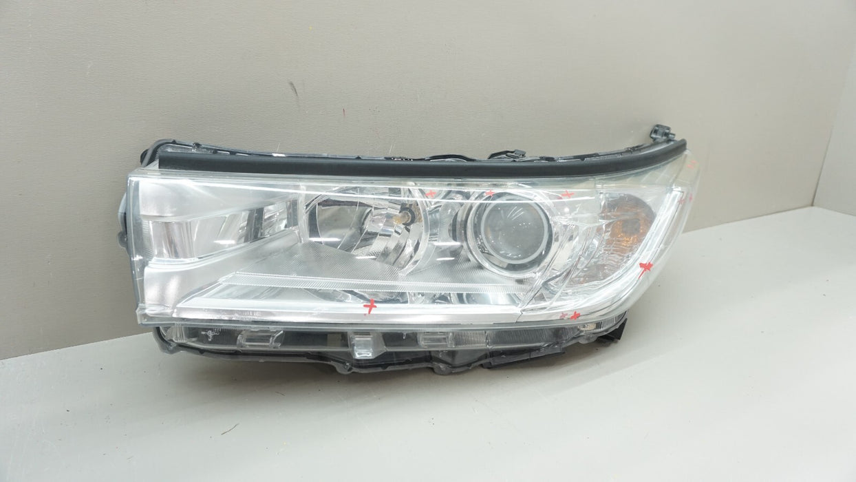 2014-2016 TOYOTA HIGHLANDER LH LEFT DRIVER SIDE HALOGEN HEADLIGHT OEM