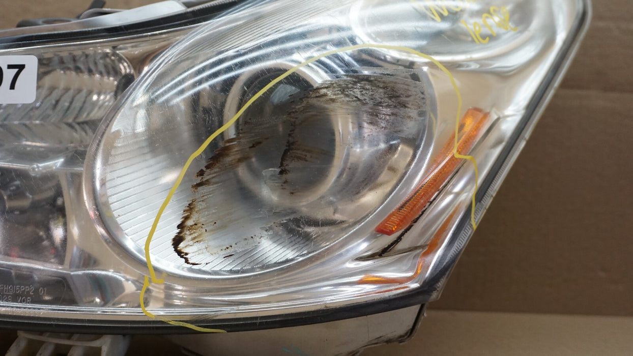 2007-2009 INFINITI G35 G37 LEFT DRIVER SIDE HEADLIGHT HEADLAMP HID XENON OEM