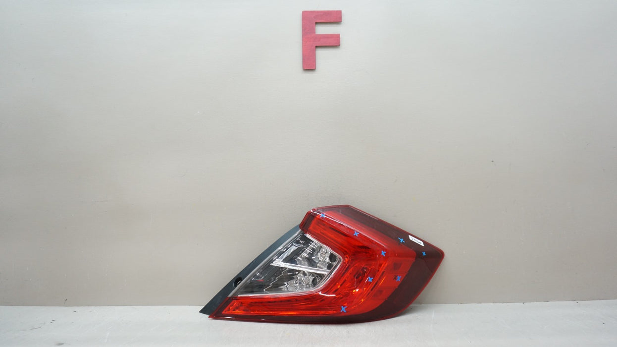 2016-2021 HONDA CIVIC REAR RIGHT PASSENGER SIDE OUTER TAIL LIGHT OEM