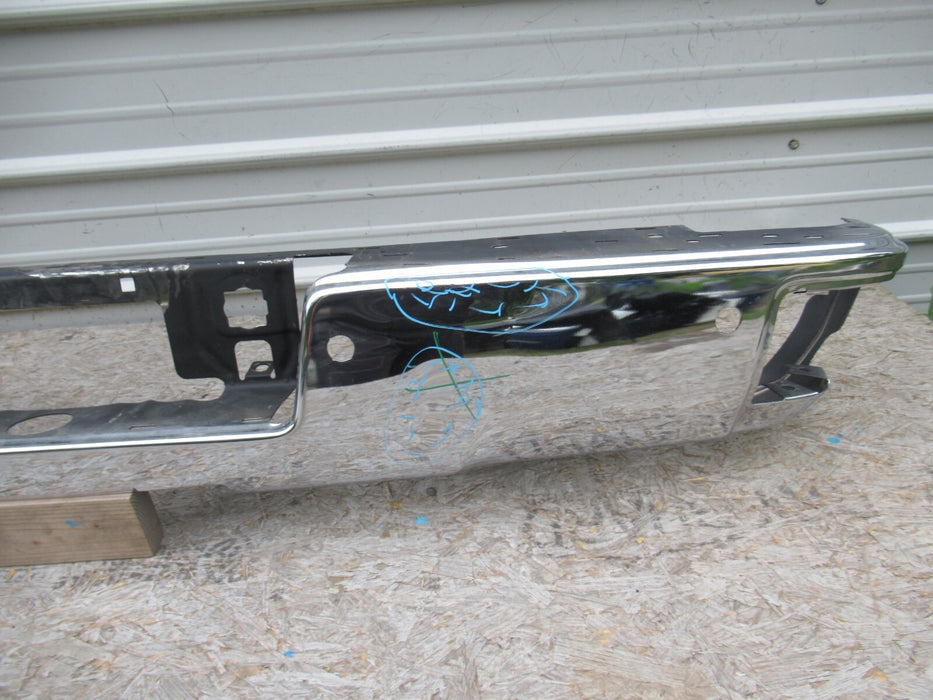 2014-2018 GMC SIERRA 1500 REAR BUMPER COVER CHROME W/ SENSOR HOLES OEM