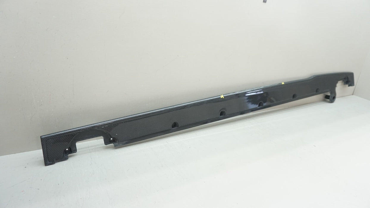 2018+ BENTLEY GT CARBON FIBER LEFT DRIVER SIDE SILL TRIM SKIRT 3SD071995