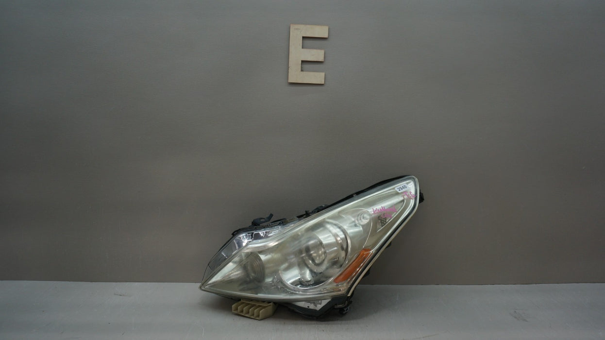 2010-2013 INFINITI G37 SEDAN FRONT LEFT DRIVER SIDE XENON HEADLIGHT OEM