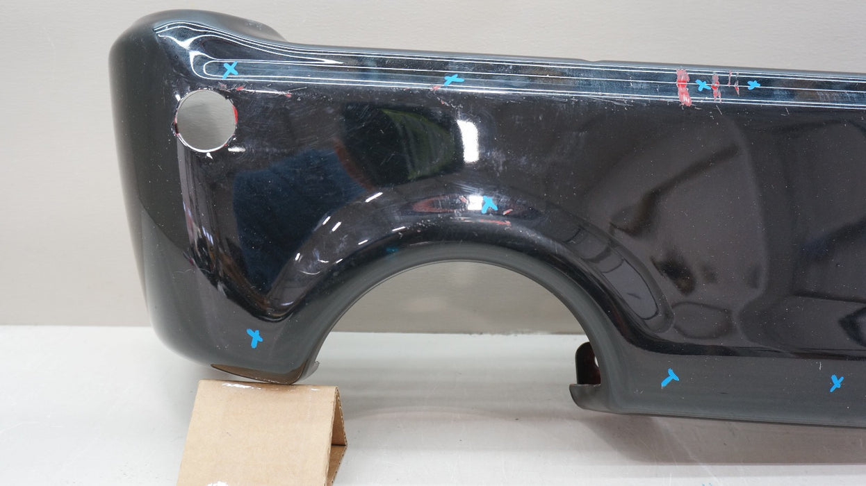 2021-2025 FORD F-150 REAR LEFT DRIVERS SIDE BUMPER END CAP W/ SENSOR HOLE OEM