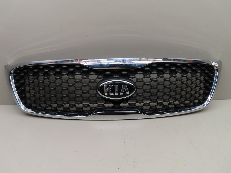 2016-2017 KIA SORENTO FRONT BUMPER RADIATOR COVER GRILLE GRILL WITH EMBLEM OEM