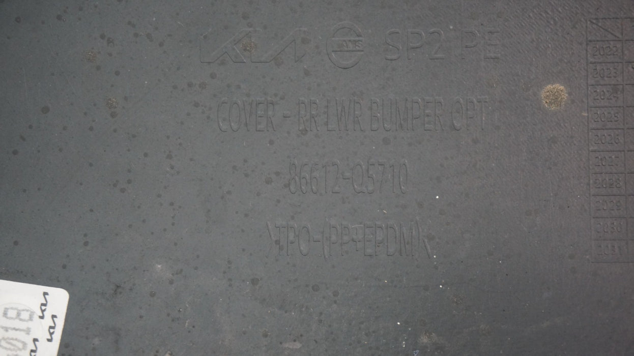 2024-2025 KIA SELTOS REAR BUMPER COVER PANEL OEM 86612-Q5710