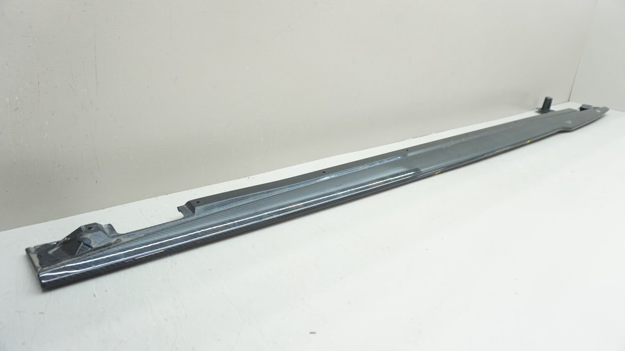 2018+ BENTLEY GT CARBON FIBER LEFT DRIVER SIDE SILL TRIM SKIRT 3SD071995