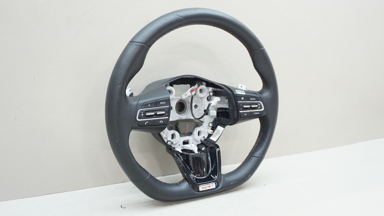 2018-2021 KIA STINGER GT1 STEERING WHEEL W/ PADDLE SHIFTERS OEM 56100-J5200CET