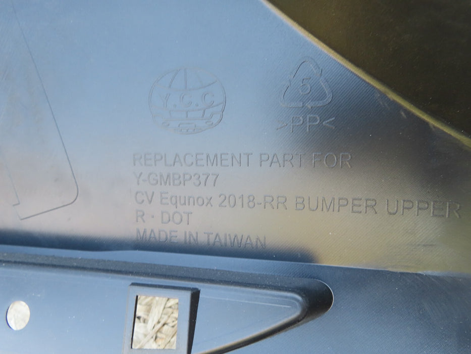 2018-2020 CHEVROLET EQUINOX REAR UPPER BUMPER COVER PANEL AFTERMARKET Y-GMBP377