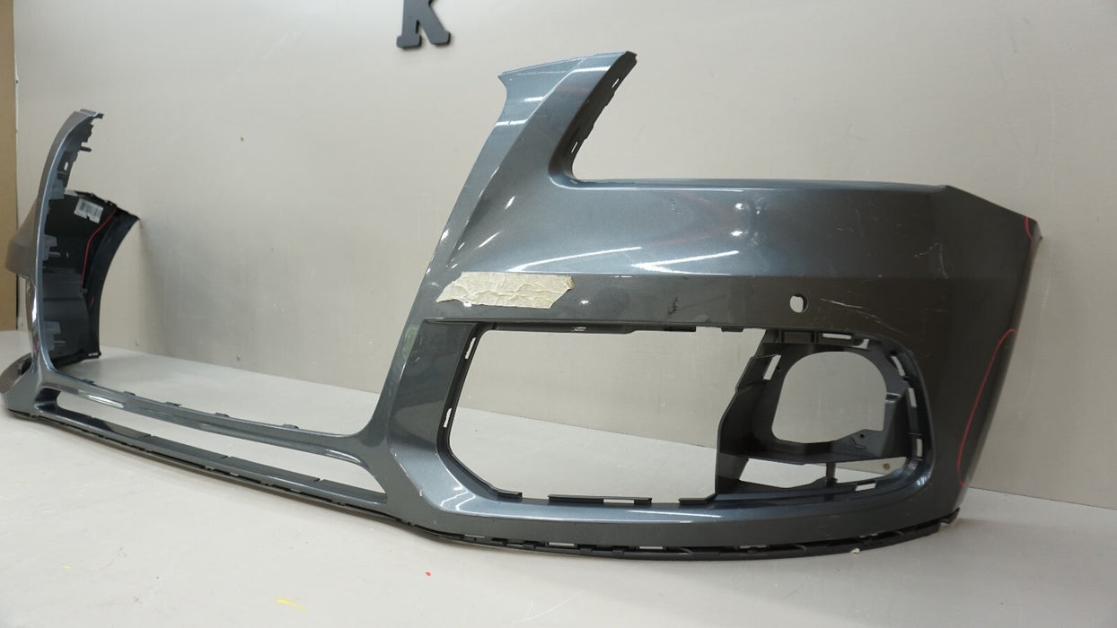 2013-2016 AUDI Q5 FRONT BUMPER COVER OEM 8R0807437AH W/ SENSOR HOLES OEM