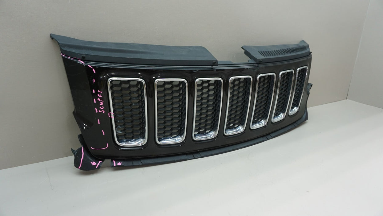 2017-2020 JEEP GRAND CHEROKEE FRONT UPPER GRILL GRILLE OEM 17 18 19 20