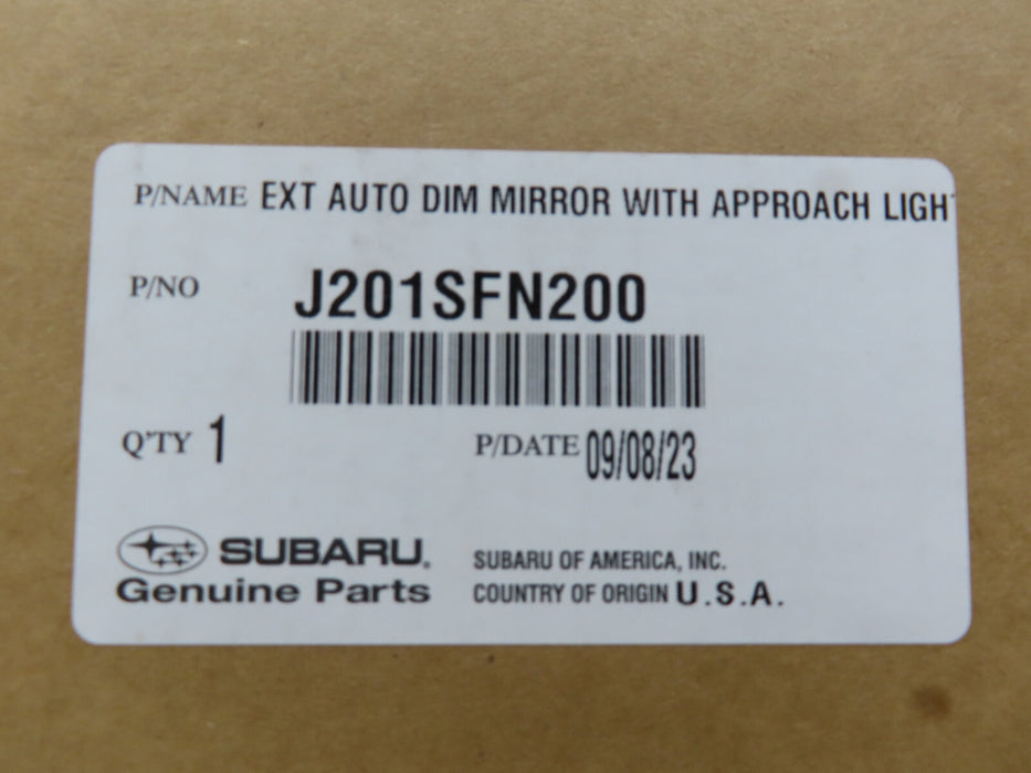 SUBARU RIGHT PASSENGER SIDE AUTO DIMMING MIRROR WITH APPROACHING LIGHT OEM