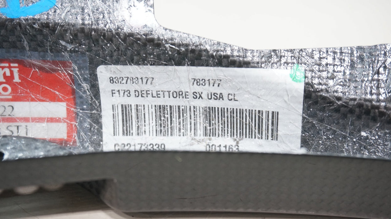 2020-2024 SF90 DRIVER SIDE BUMPER CARBON TRIM WHEEL WELL OEM