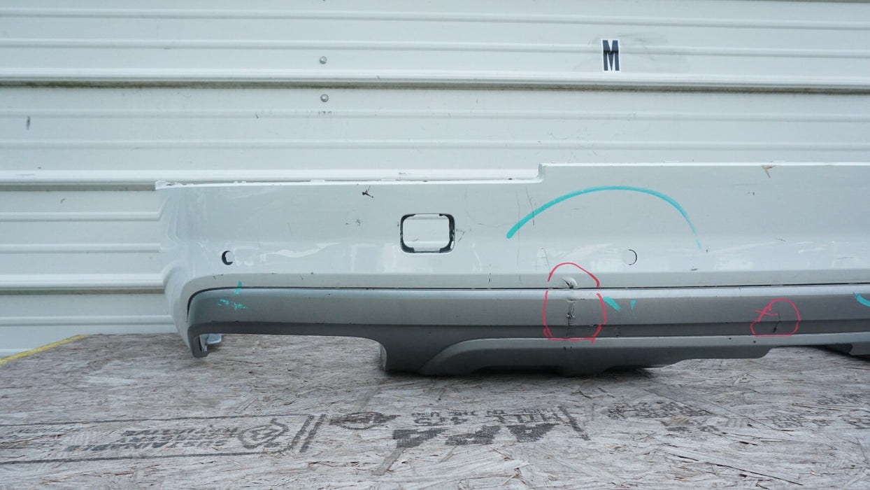 2017-2019 AUDI Q7 REAR BUMPER LOWER COVER PANEL W/ VALANCE & SENSOR HOLES OEM