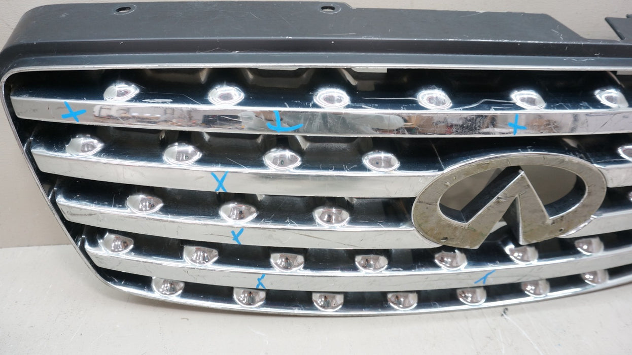 2003-2005 INFINITI FX35 FX45 FRONT UPPER RADIATOR GRILLE OEM 62310-CG000