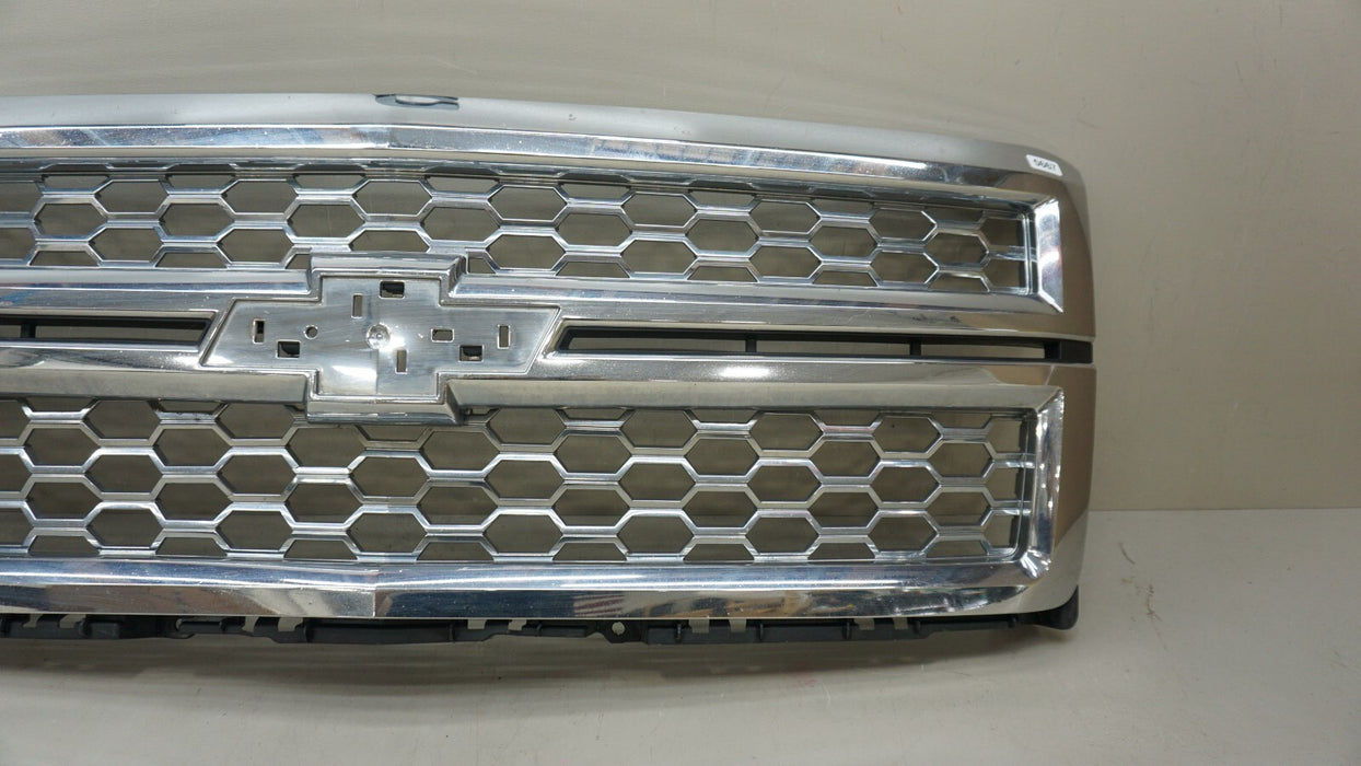 2014 CHEVROLET SILVERADO 1500 LTZ FRONT BUMPER RADIATOR GRILLE OEM PN-ANJ24676