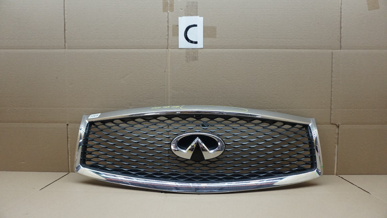 2015-2019 INFINITI Q70L Q70 FRONT UPPER RADIATOR GRILL GRILLE W/ CAMERA OEM