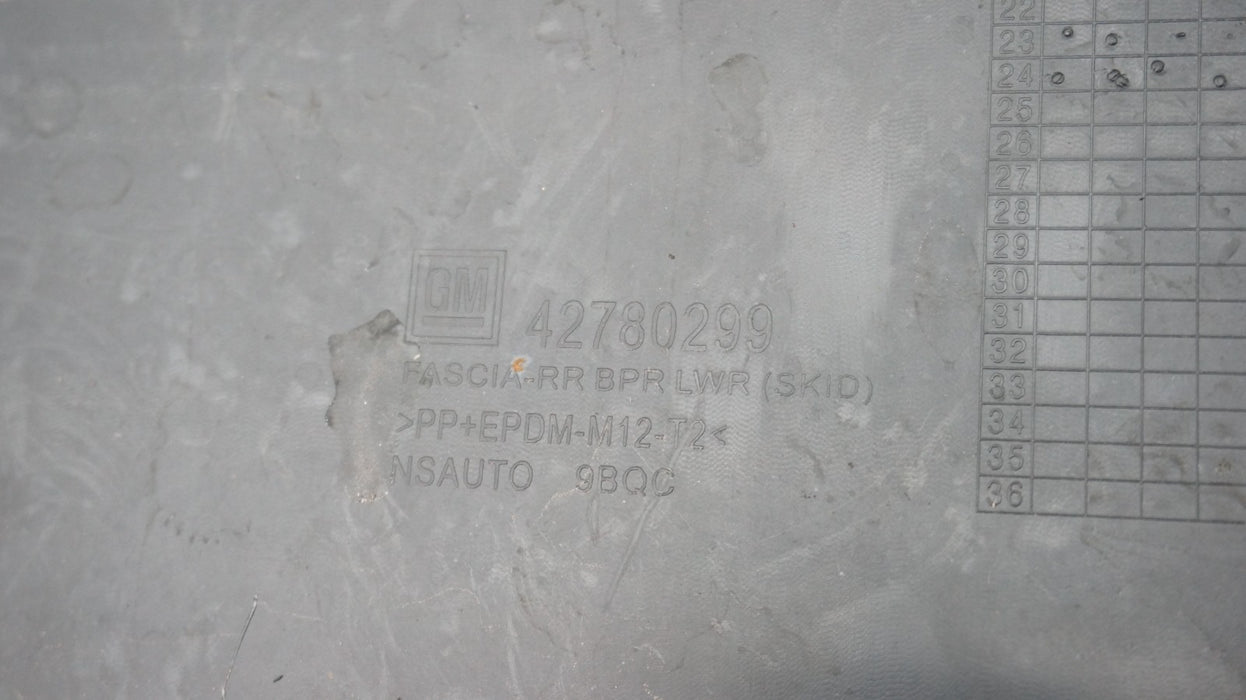 2024-2025 CHEVROLET TRAX REAR LOWER BUMPER VALANCE COVER OEM 42780299