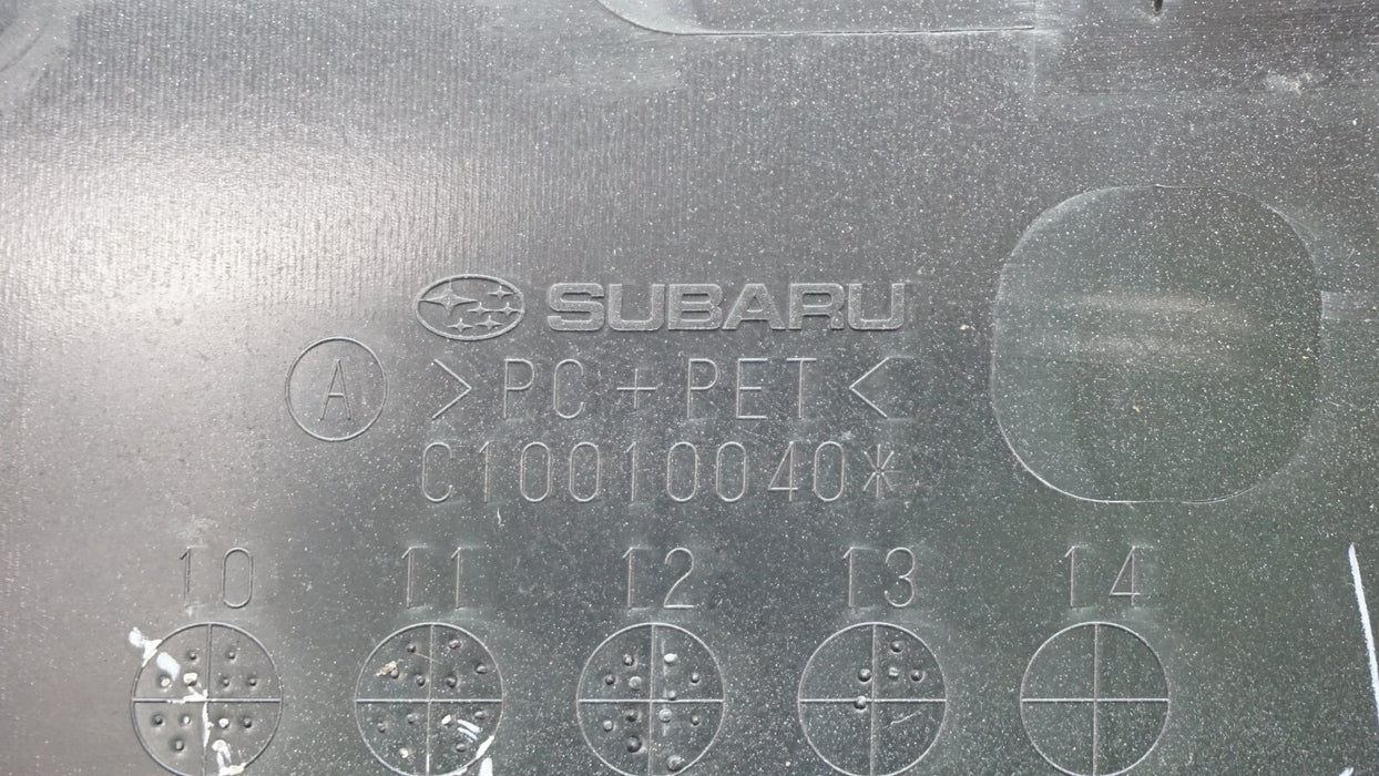 2012-2014 SUBARU LEGACY REAR TRUNK LIFT GATE TRIM MOLDING OEM C10010040