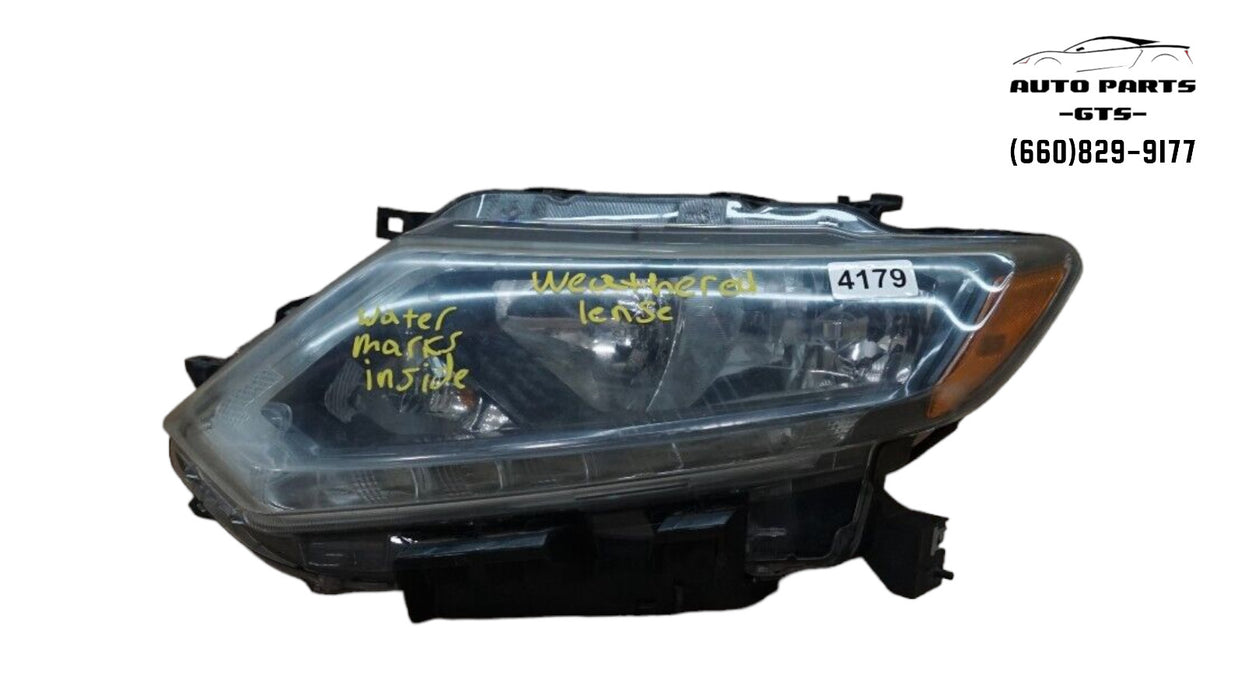 2014-2016 NISSAN ROGUE FRONT LEFT DRIVERS SIDE HEADLIGHT HALOGEN OEM 14 15 16
