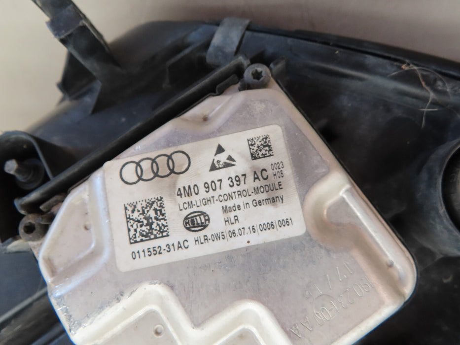 2017 2018 2019 AUDI A4 S4 FRONT RIGHT PASSENGER HEADLIGHT FULL LED OEM