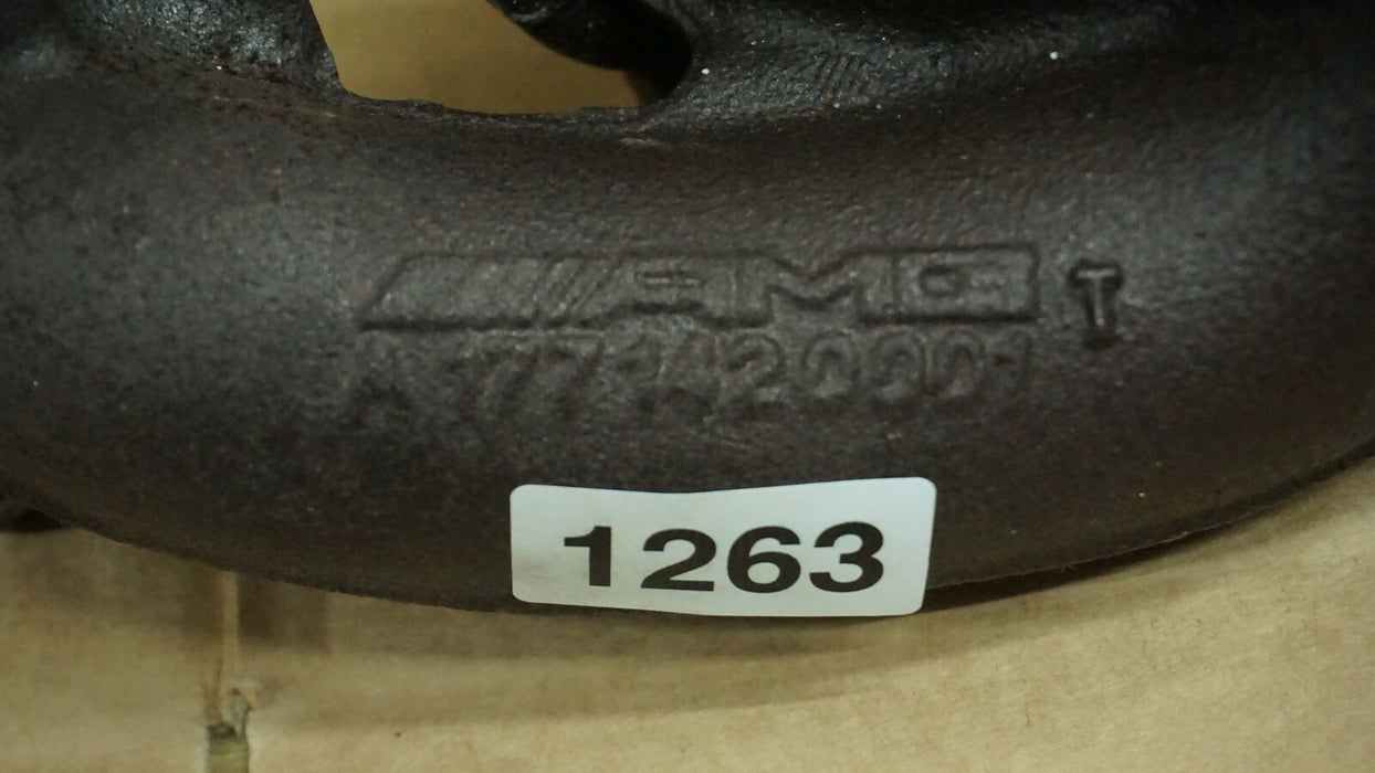 2016-2021 MERCEDES C63 AMG W205 4.0L V8 TURBO ENGINE RIGHT EXHAUST MANIFOLD OEM