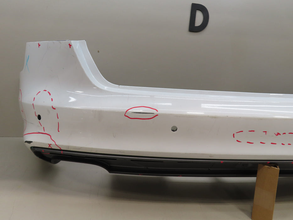 2009-2012 AUDI A4 S-LINE REAR BUMPER COVER W/VALANCE OEM