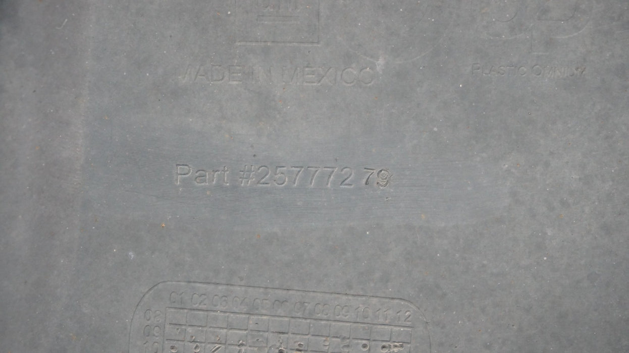 2010-2016 CADILLAC SRX REAR BUMPER LOWER COVER VALANCE PANEL OEM 25777279