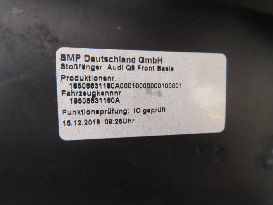 2018 2019 2020 2021 AUDI Q8 FRONT BUMPER COVER OEM