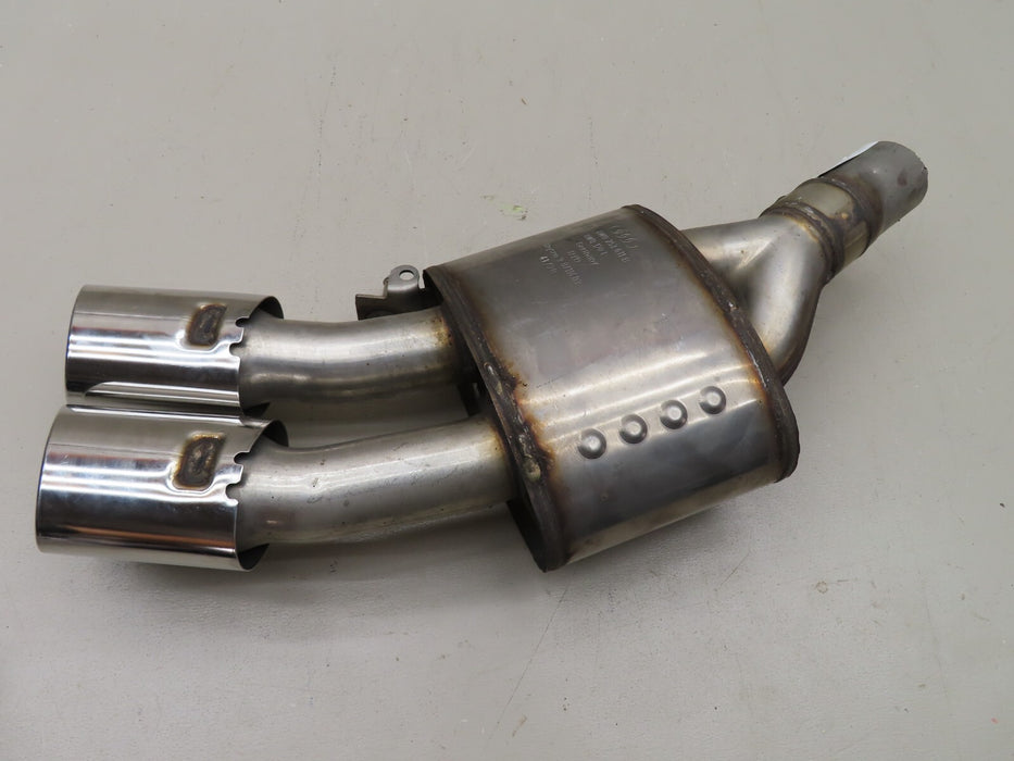 2018 - 2021 AUDI S4 REAR RIGHT SIDE EXHAUST MUFFLER W/ TIPS & VALVE ACTUATOR OEM