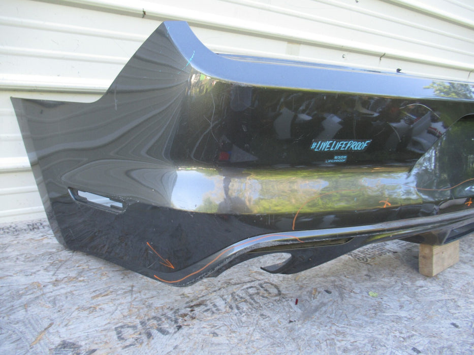 2015-2017 FORD MUSTANG V6 REAR BUMPER COVER PANEL PLASTIC GRAY FR3B-17D781-A OEM