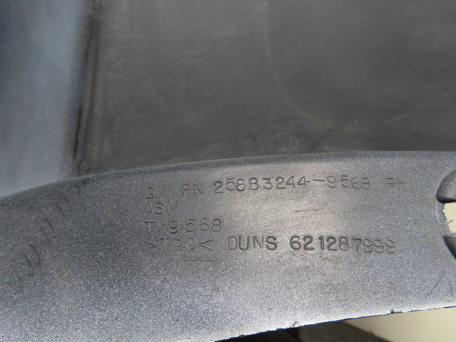 2008-2012 BUICK ENCLAVE REAR RIGHT PASSENGER UPPER BUMPER COVER OEM 25883244