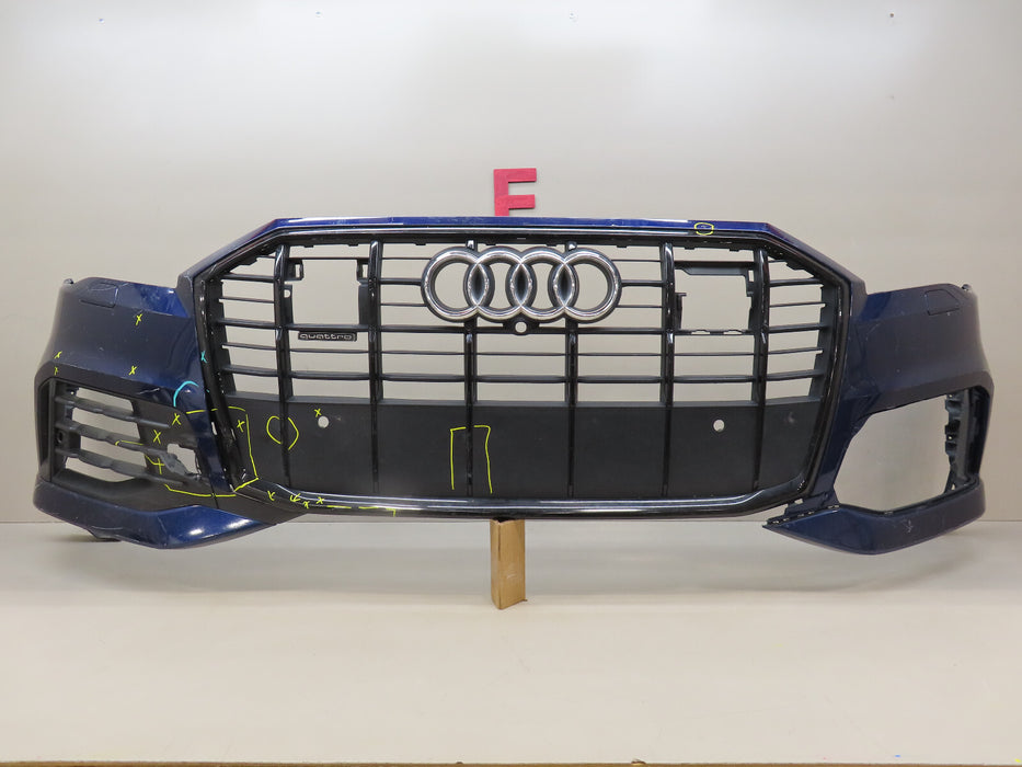 2017 2018 2019 AUDI Q7 FRONT BUMPER COVER W/GRILLE OEM