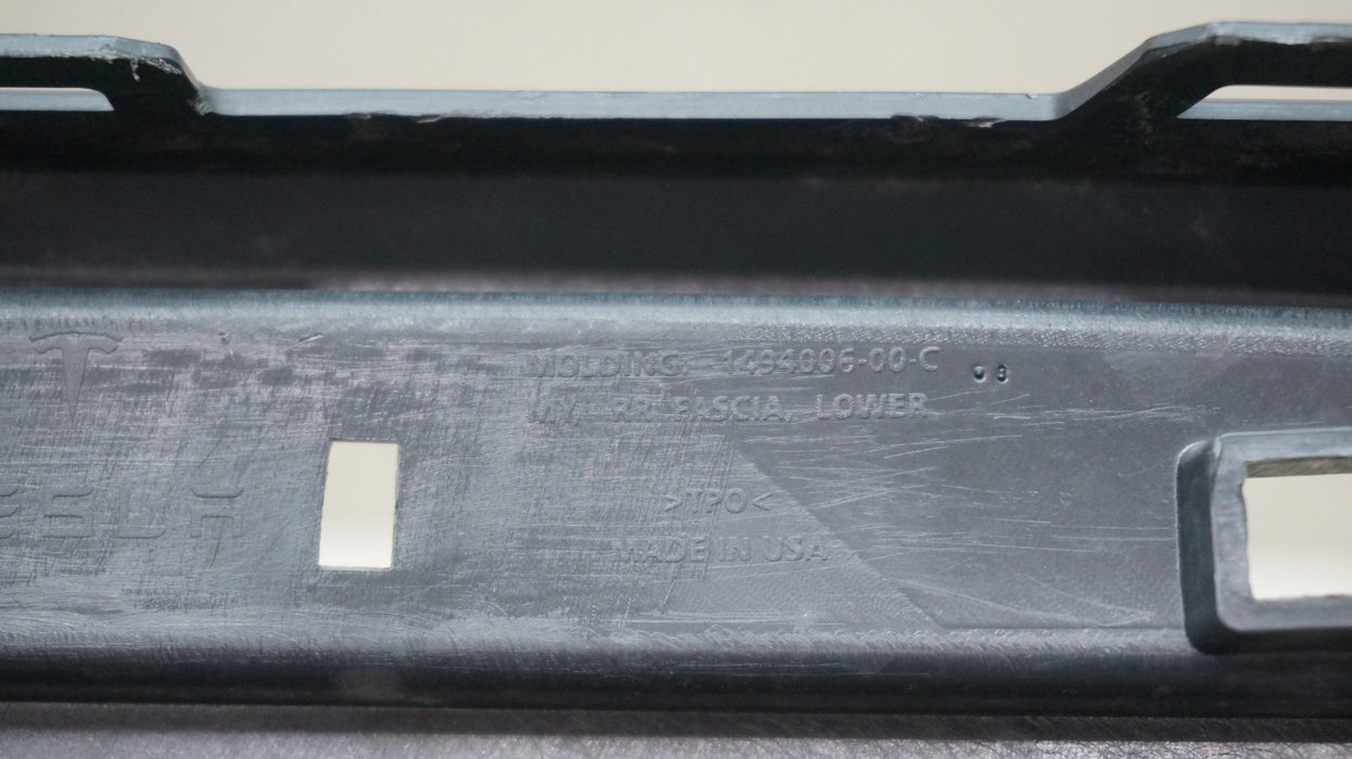 2020-2024 TESLA MODEL Y REAR LOWER BUMPER VALANCE COVER PANEL OEM 1691886-00-A
