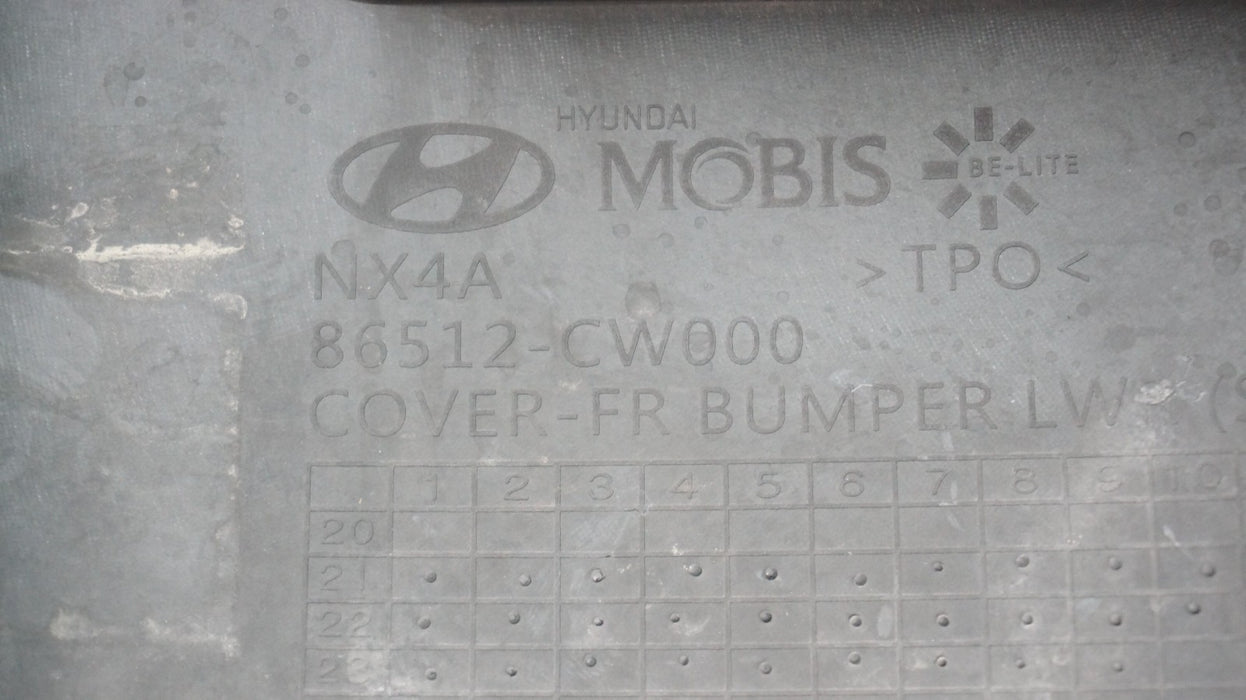 2022-2024 HYUNDAI TUCSON FRONT LOWER BUMPER VALANCE PANEL 86512-CW000 OEM