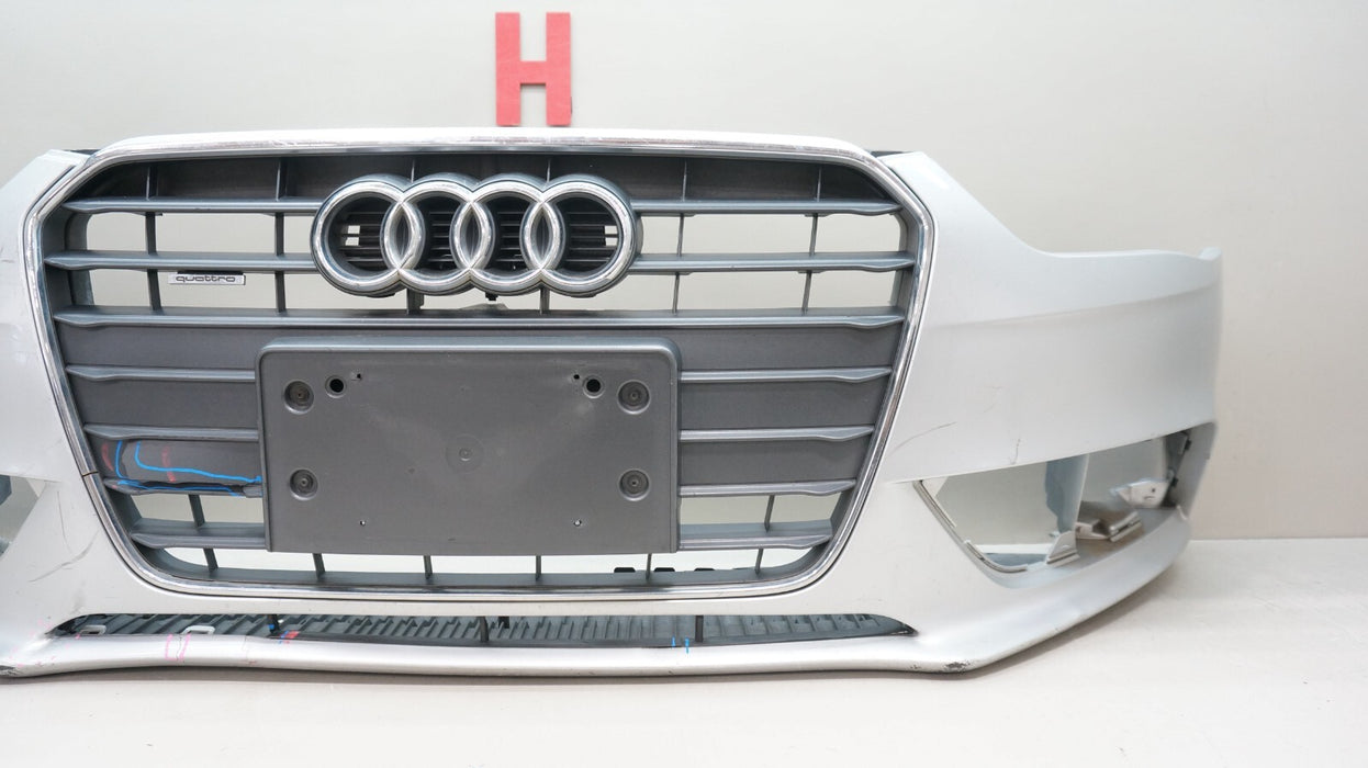 2013-2016 AUDI A4 FRONT BUMPER COVER PANEL WITH GRILLE OEM 8K0807437AA