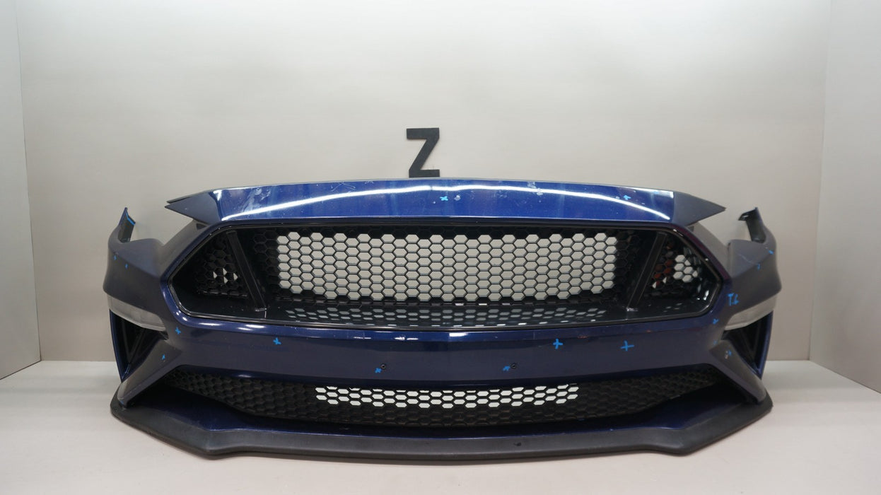 2018-2023 FORD MUSTANG GT FRONT BUMPER COVER PANEL WITH FOG LIGHTS OEM