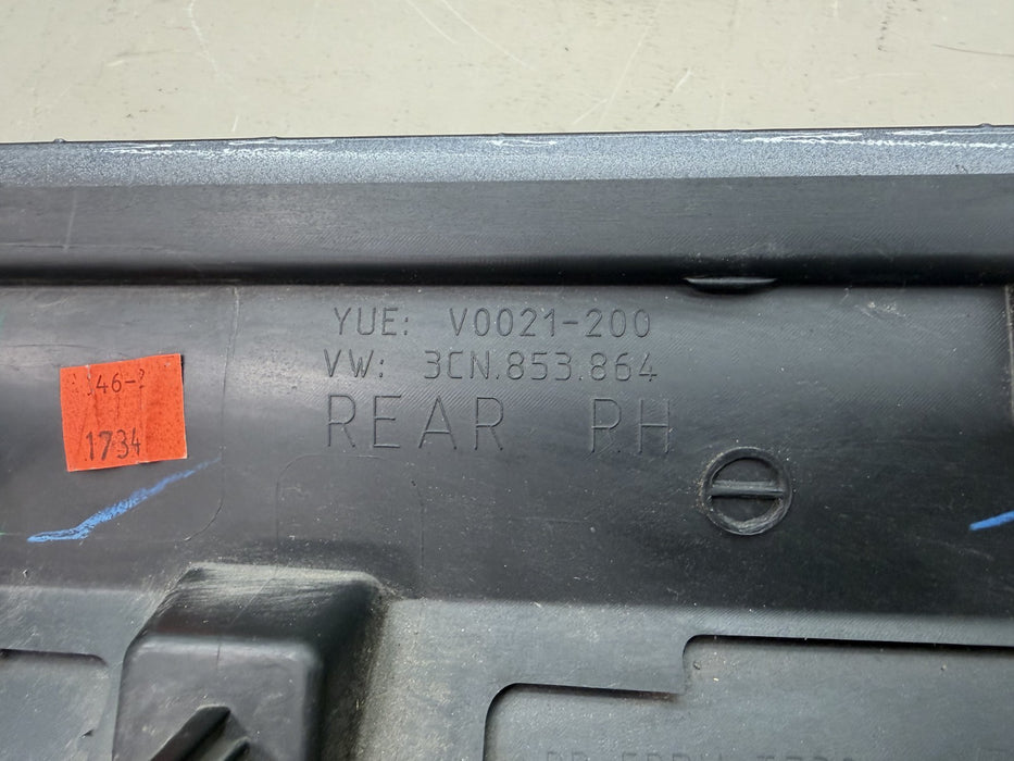 2018-2025 VOLKSWAGEN ATLAS RR RIGHT REAR LOWER DOOR MOLDING OEM 3CN.854.950.B