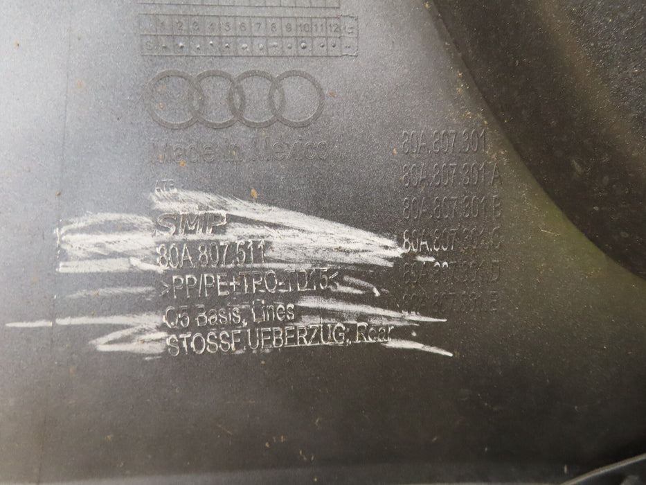 2018 2019 2020 AUDI Q5 S-LINE REAR BUMPER COVER OEM 80A807385
