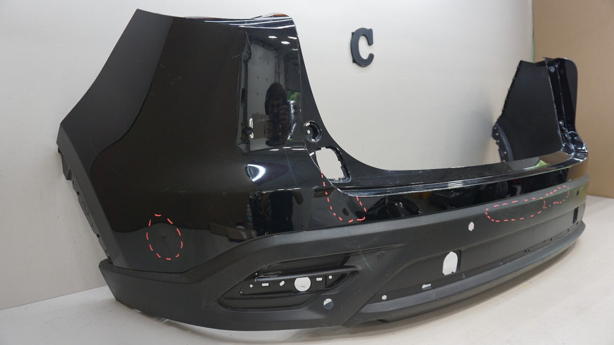 2016-2020 MAZDA CX-9 TOURING REAR BUMPER COVER W/ SENSOR HOLE OEM TK48-50-221