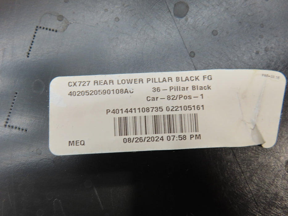 2021-2024 FORD MUSTANG MACH-E CX727 REAR BUMPER LOWER VALANCE LJ8B-17F954 OEM